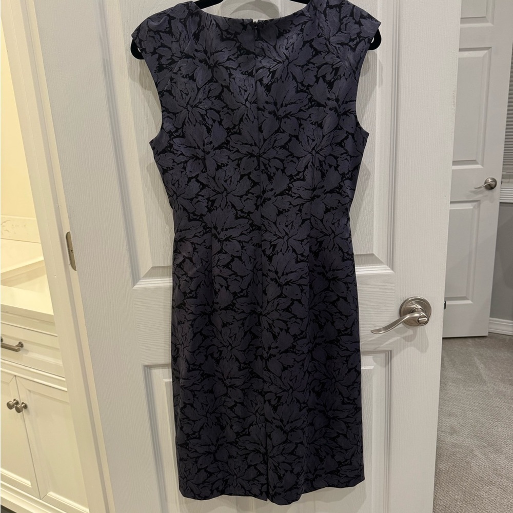 Adrianna Papell Navy Floral Dress - Picture 7 of 16